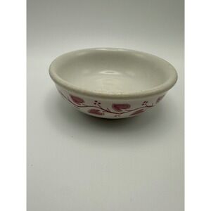 Vintage Buffalo China Red Leaf Vine Restaurant Ware Bowl 5 Inch Made in USA